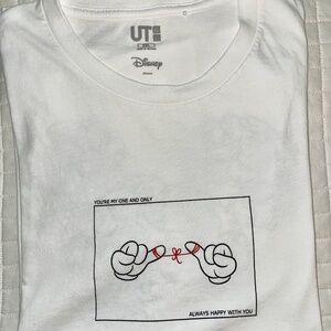 Uniqlo UT + Disney White Mickey Mouse Graphic Tee XXLarge